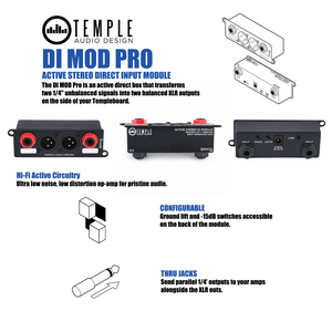Temple Audio - DI MOD Pro Stereo Direct Box Module