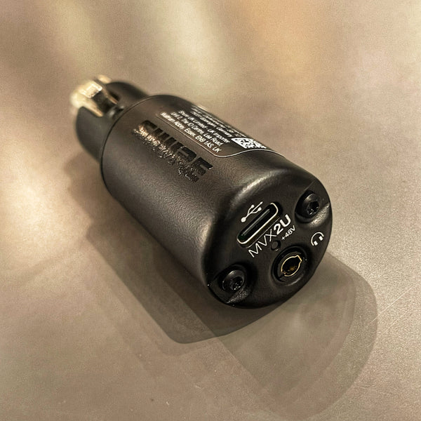 shure mvx2u 箱無し 普通のXLRマイクをUSBマイクに超進化させる機材Shure MVX2Uが