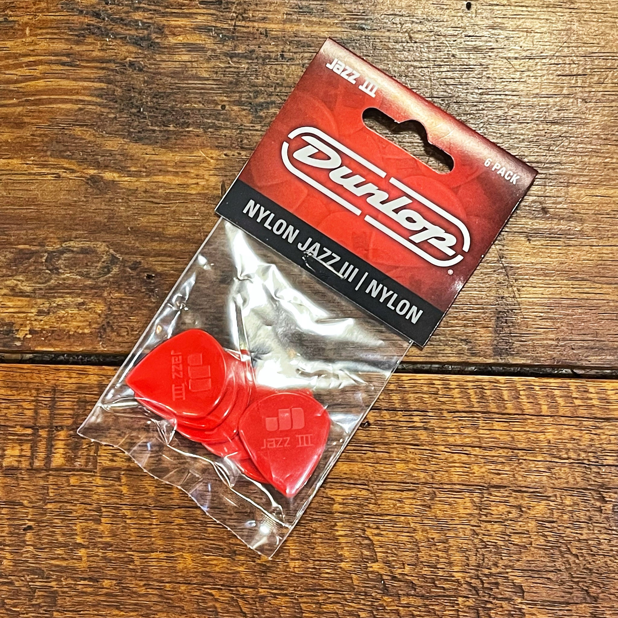 Dunlop - JAZZ III NYLON PICK (6pcs)