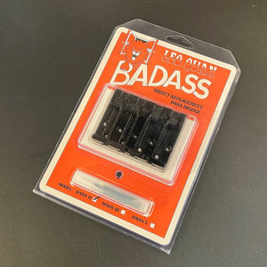 Allparts - Leo Quan® Badass II™ 4-String Bass Bridge - Grooved Saddles [BB-3342]