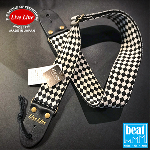 Live Line - LS2400 Series Guitar Straps - Argyle 1/Black & White [LS2400AG1]
