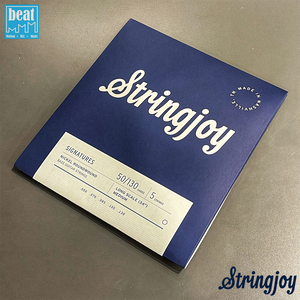 Stringjoy - Signatures | Medium Gauge (50-130) 5 String Long Scale Nickel Wound Bass Guitar Strings