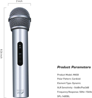 MeloAudio - MA58 Cardioid Vocal Dynamic USB/XLR Microphone
