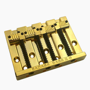 Allparts - Leo Quan® Badass II™ 4-String Bass Bridge - Grooved Saddles [BB-3342]