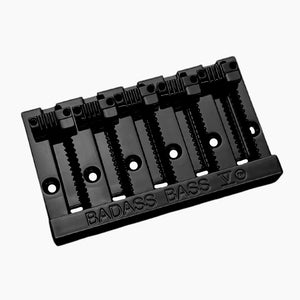 Allparts - Leo Quan® Badass V™ 5-String Bass Bridge - Grooved Saddles [BB-3345]