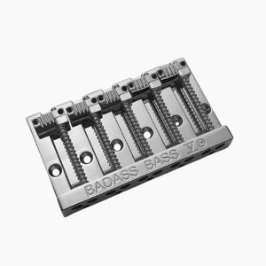 Allparts - Leo Quan® Badass V™ 5-String Bass Bridge - Grooved Saddles [BB-3345]