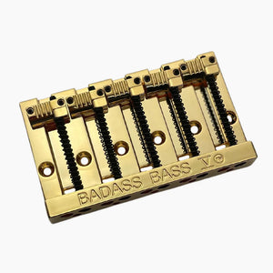 Allparts - Leo Quan® Badass V™ 5-String Bass Bridge - Grooved Saddles [BB-3345]