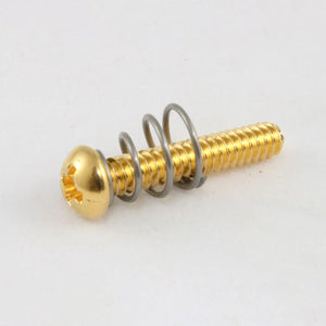Allparts - Pack of 8 Gold Single Coil Pickup Screws and 6 Springs [GS-0007-002]