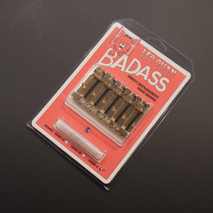 Allparts - Leo Quan® Badass V™ 5-String Bass Bridge - Grooved Saddles [BB-3345]