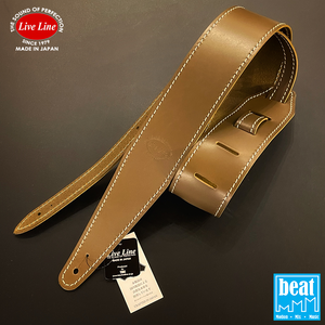 Live Line - Genuine Leather Straps - Neo Standard Style with Stich - Khaki [LKM68KHK]