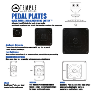 Temple Audio - Small Pedal Plate