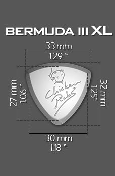 ChickenPicks - Bermuda III XL 2.1mm "The Bass Pick"