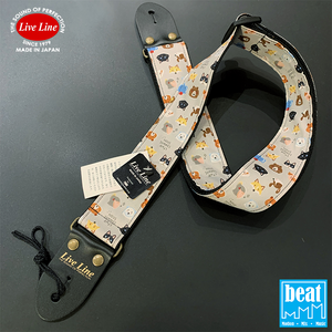 Live Line - LS2000 Series Guitar Straps - Animal's Cafe [LS2000ANF]