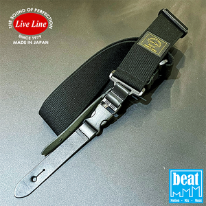 Live Line - 50mm Width Clip-System Acrylic and cotton blend Straps - Black [LSR28BK]