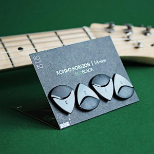 Rombo Picks - Guitar Pick Set Rombo Horizon Eco-Black (4 Guitar Picks) - 1.4mm